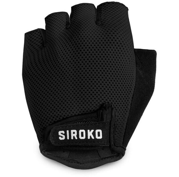 Велосипедные перчатки Siroko Aero Short (черные)