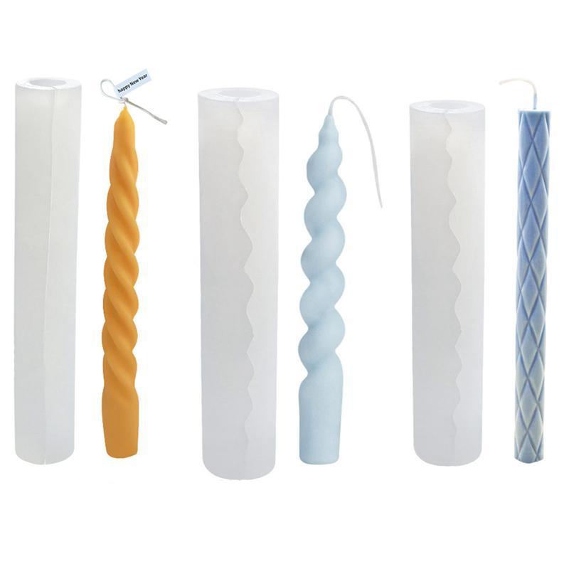 1 шт. спиральная коническая форма для свечей, коническая форма для изготовления свечей своими руками, силиконовая форма для свечей, форма для изготовления свечей, поворотная форма для свечей, силиконовая форма для свечей