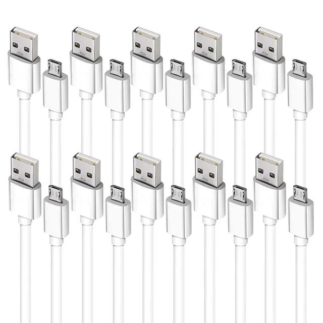 20 шт. 2А Быстрая зарядка Micro 5pin 1M V8 USB-кабель ПВХ Кабели для передачи данных и зарядки Для Samsung S6 s7 htc M8 M9 Lg Xiaomi Huawei кабель