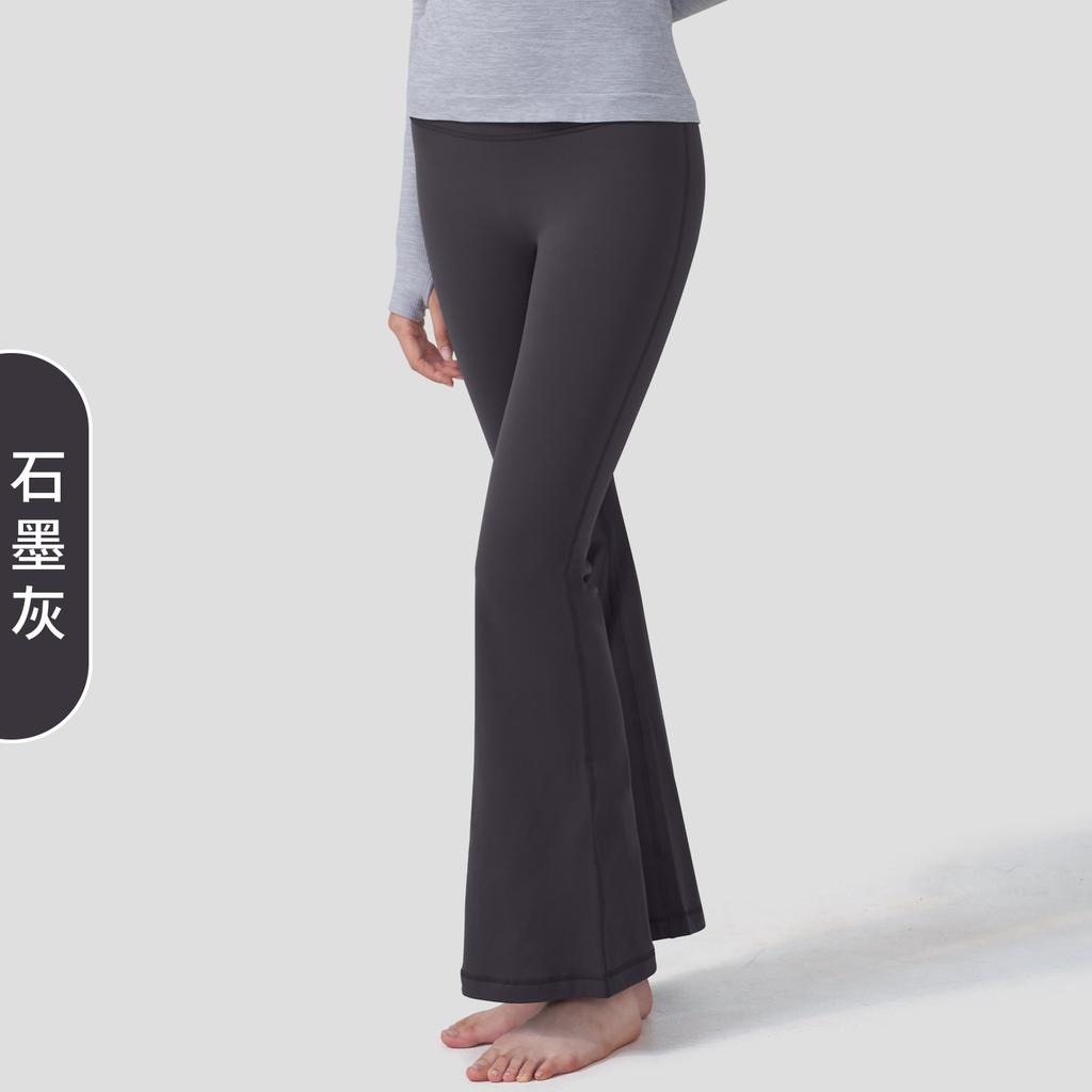 Autumn and winter thickened thin velvet nude yoga bell pants elastic high waist hip lift outer wear fitness sports yoga trousers women