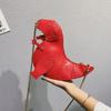 Трендовая мода 3D дизайн динозавра с заклепками из искусственной кожи для девочек, кошелек на цепочке, сумка через плечо, женская мини-сумка через плечо с клапаном