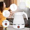 Travel Folding Electric Kettle 600ml Silicone Lightweight Small Water Boiler White