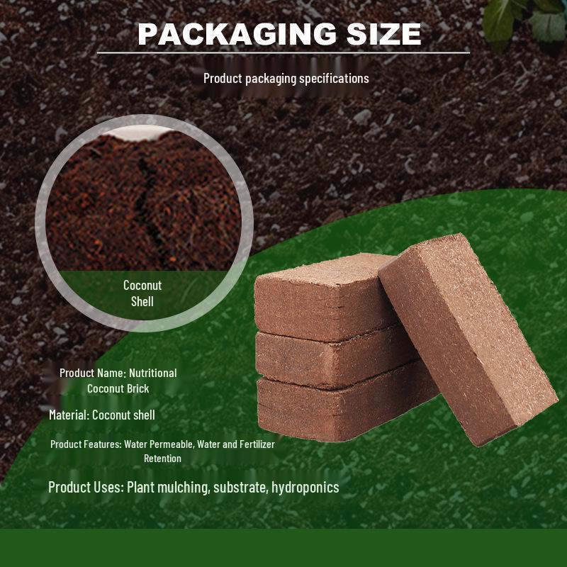 Coconut Coir Briquettes: Nutrient-Rich Soil for Seedlings, Succulents, Orchids - Custom Packaging Available