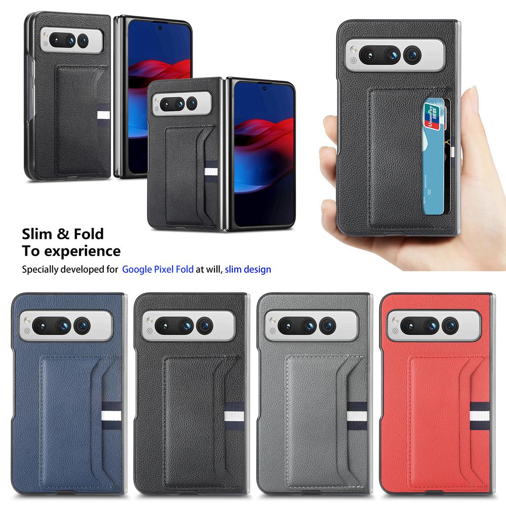 Модный кожаный чехол с защитой от пыли для Google Pixel Fold Pixelfold, противоударный держатель для карт, защитные чехлы