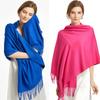 Winter Shawl For Women Long Warm Cashmere Scarves Hijab Solid Lady Wrap Female Pashmina Bandana Head Scarfs Echarpe