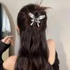 Exquisite Metal Butterfly Hair Claw Fashion Ponytail Clip Hairgrips Hairpin Elegant Ribbon Hair Clip Girls Vintage Hair Accessories