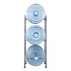 3 Tiers Water Jug Holder Single Row Water Bottle Rack for 3 Bottles Silver