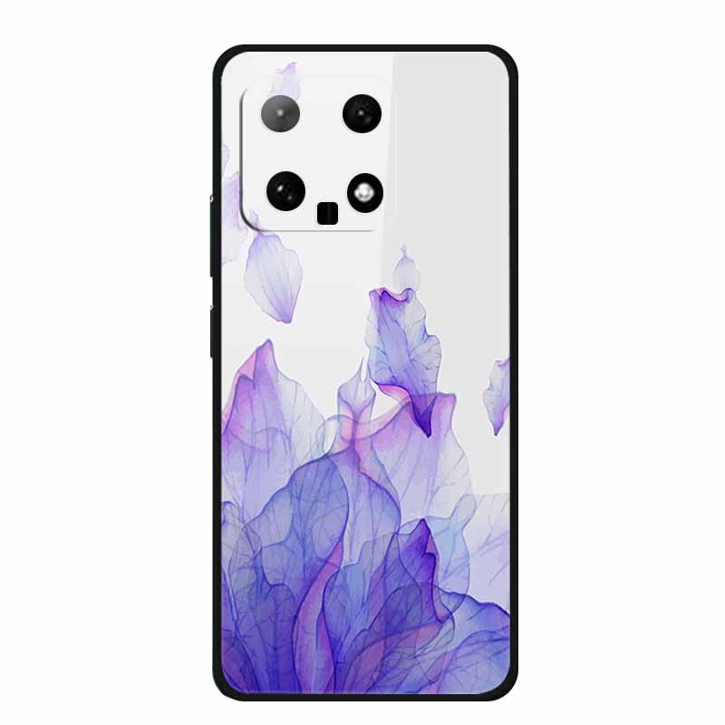 Закаленное Стекло Жесткая Задняя Крышка Для Xiaomi 14 Защитный Задний Чехол Для Телефона Для Funda Xiaomi14 Мраморный Рисунок Корпус Модный Новый Capa