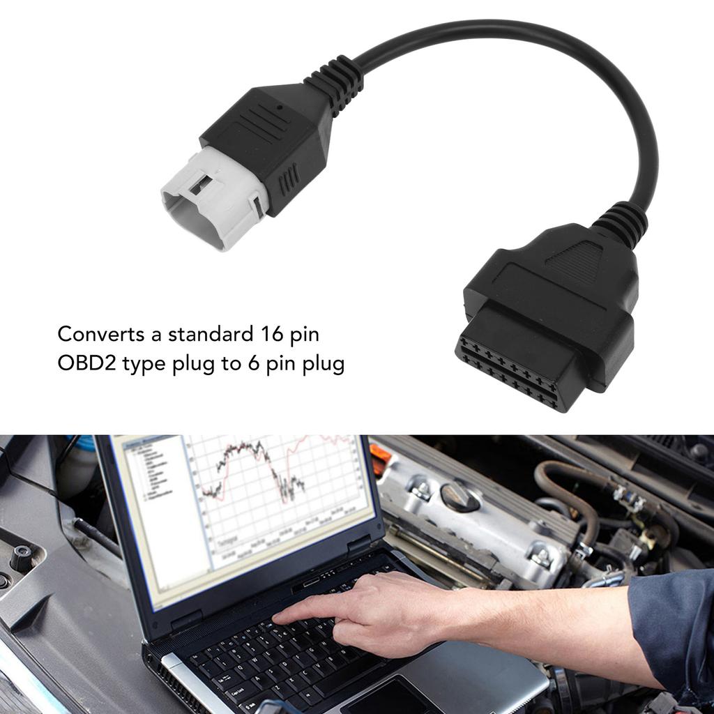 Кабель OBD2 6pin OBDII Test Диагностический разъем Замена кабеля-адаптера для мотоцикла Suzuki