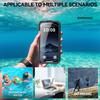 REDPEPPER For iPhone Air IP68 Waterproof Case Clear Back Phone Cover Compatible with MagSafe