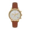 Женские кварцевые часы Fossil Neutra Chronograph с хронографом, корпус и браслет из нержавеющей стали золотистого цвета, модель ES5278