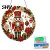 Art And Craft Supplies for Kids Christmas Faux Diamond Ornament, DIY Santa Claus Sun Catcher Kit, Rhinestone Parent Child Interactive Crafts