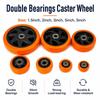 High Load Capacity Trolley Wheel Double Bearings Replacement Wheel  Heavy Duty Application