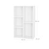 VASAGLE Bookcase, Wooden Kids Bookshelf with 5 Compartments, Floor Standing Storage Unit for Files, Decor, In Study Children’s Room, 50 x 24 x 80 cm