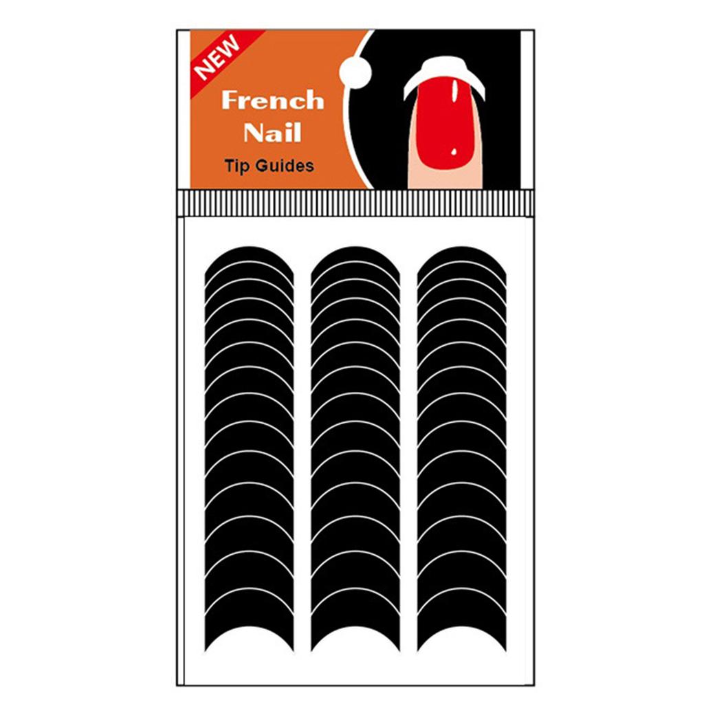 French Tip Nail Guides Self-Adhesive French Manicure Strips Stickers for Edge Auxiliary DIY Decoration Stencil Tools