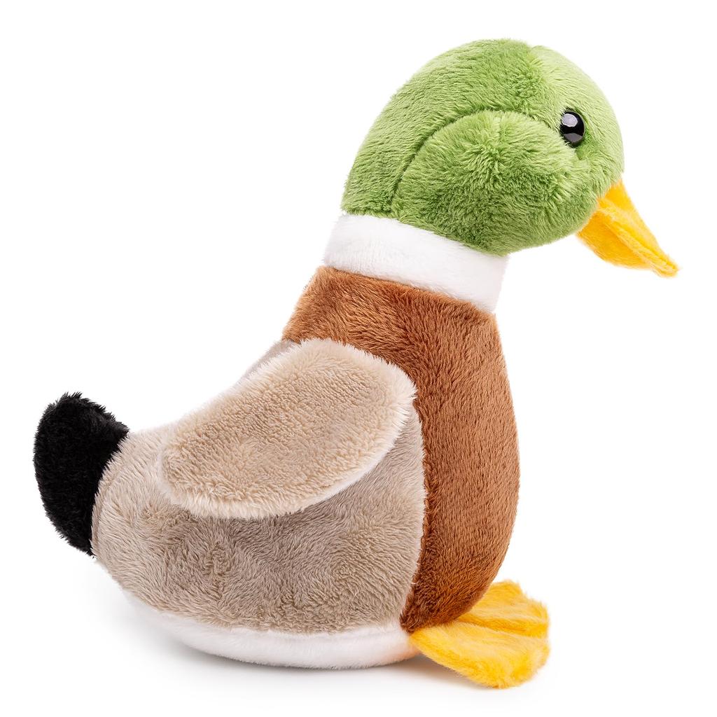 Lilizzhoumax Simulation Mallard Plush Toy Soft Duck Plush Toy Cute Fluffy Suitable for Boys and Girls Home Furniture Green Height 15CM
