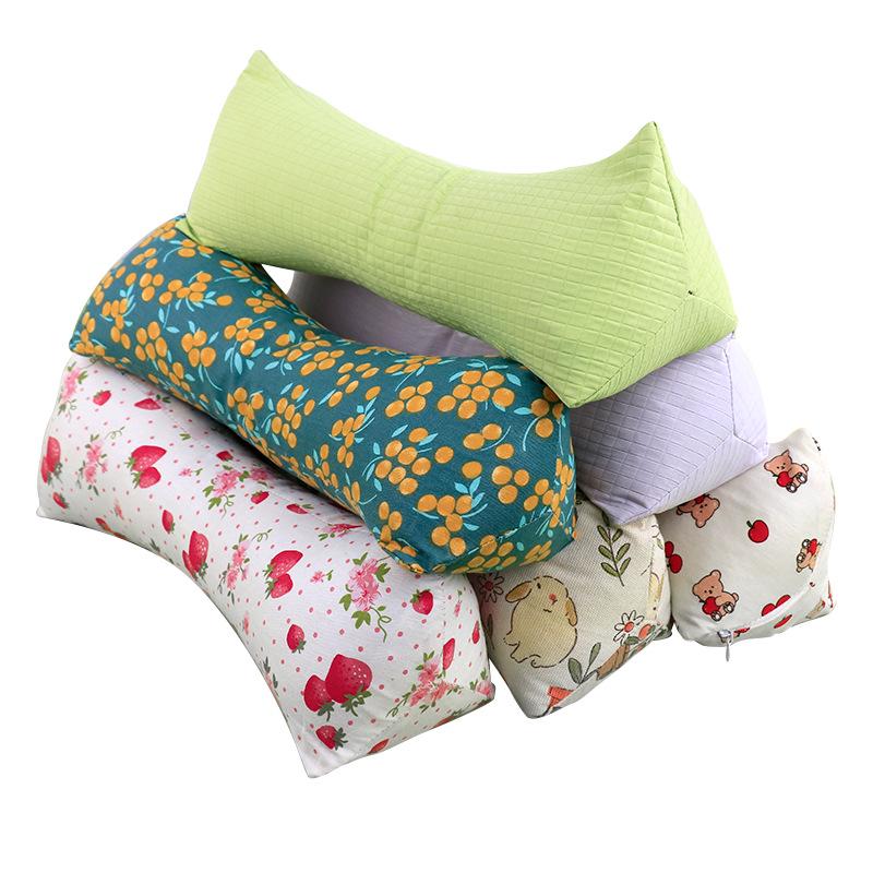 Triangular Buckwheat Neck and Lumbar Support All-Cotton Mugwort Pillow