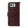 For Asus Zenfone 12 Ultra 5G Leather Case Magnetic Closure Wallet Stand Phone Cover with Crossbody Strap