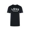 Черная футболка Love Moschino с ярким логотипом