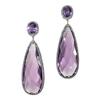 Elegant Temperament Purple Zirconia Earrings Female Delicate Gift for Anniversary Delicate Lady Party Accessories Jewelry