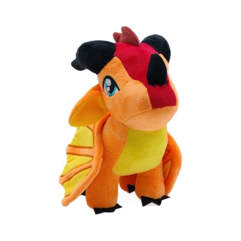 Wings Of Fire Orange Dragon Plush Toy Soft Stuffed Animal Cute Companion Gift For Kids Boys Girls Room Decor