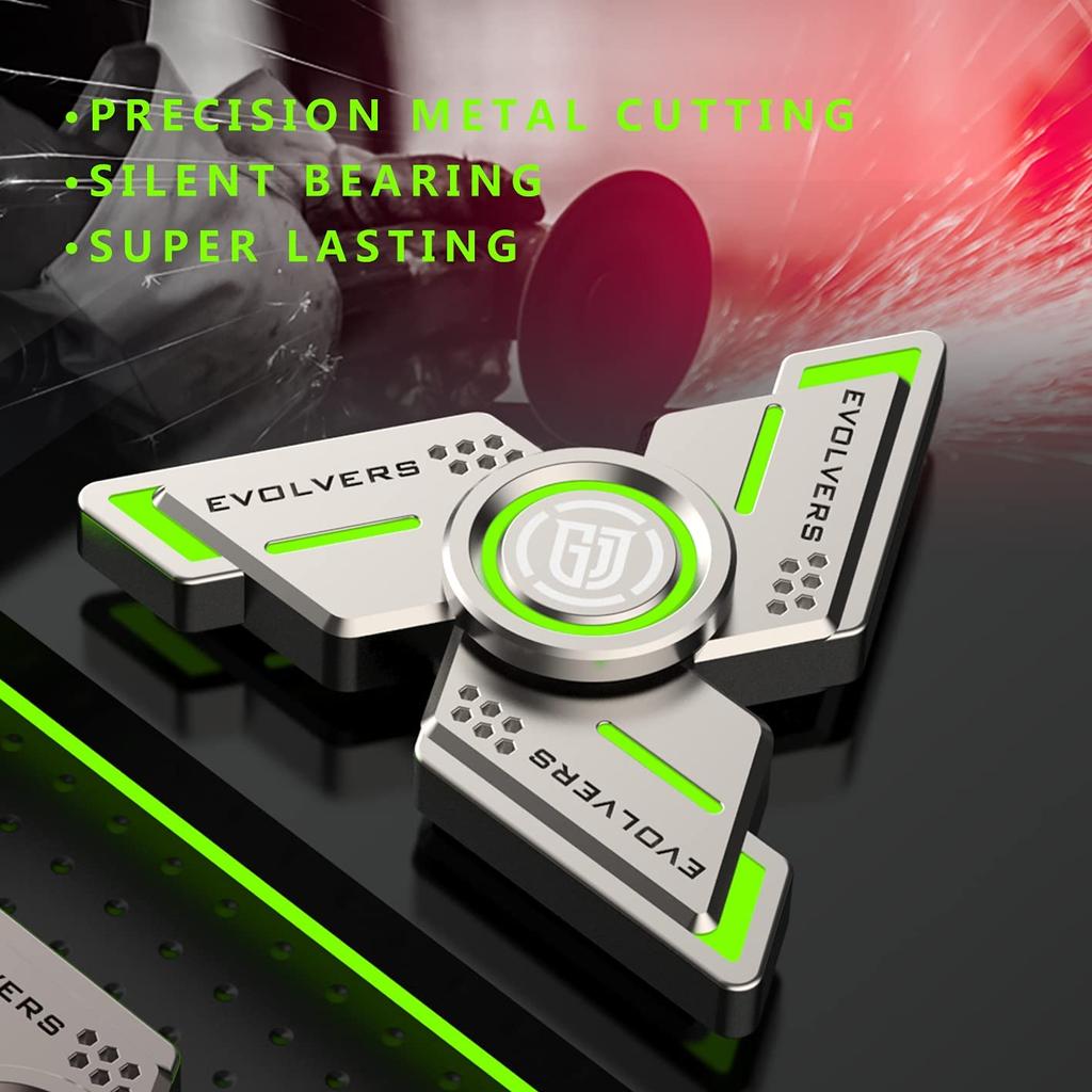 Спиннеры Cyclone Fidget со светящимся, прочным высокоскоростным бесшумным подшипником, спиннером для пальцев для взрослых и детей (Аксессуары «сделай сам» в комплекте)