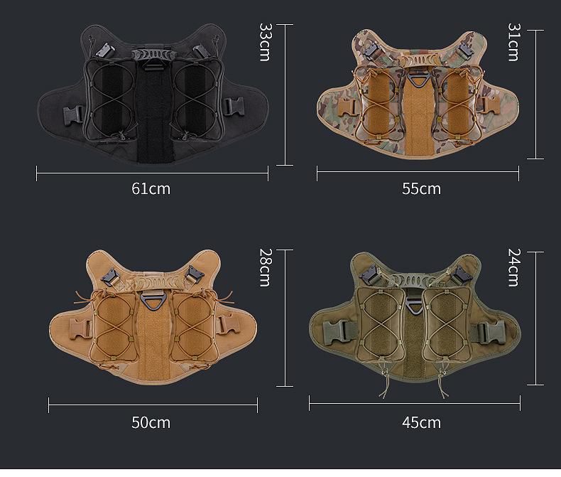 1000D Тактический жилет для собак MOLLE для прогулок и тренировок