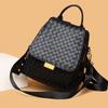 Shoulder Backpack Dual-purpose Women's Bag New Retro Fashion Casual Woven Soft Leather Texture Large-capacity Backpack