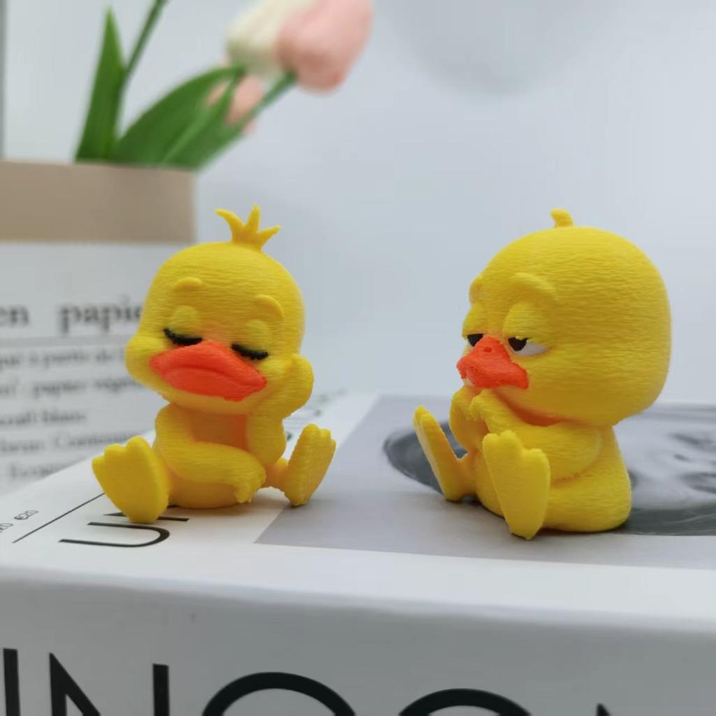 Статуэтка-украшение «Утка отдыхает, а не любит», 3D-печатная статуэтка сидящей утки, Забавная утка для домашнего декора
