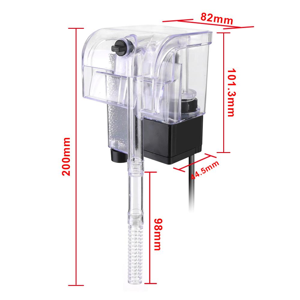 Water Pumps External Hang Up Filter for Aquarium Fish Tank Filter Aquarium Accessoires Oxygen Submersible Water Purifier Mini Aquarium Filter