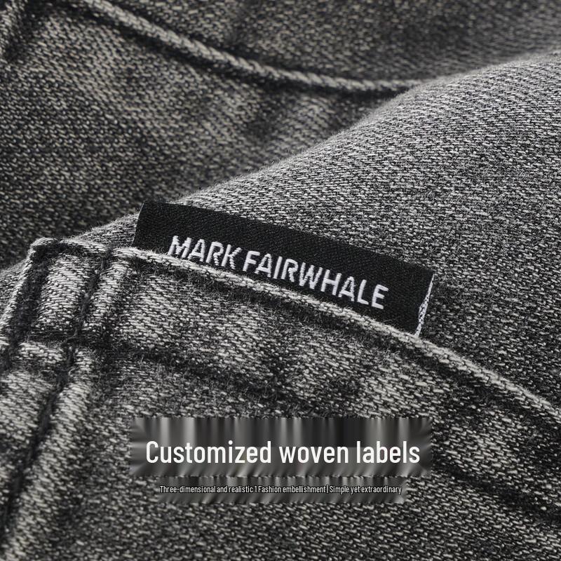 Mark Fairwhale Мужские ретро американские прямые джинсы из мягкой эластичной ткани