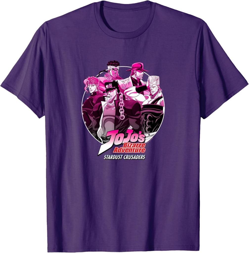 Jojos Bizarre Adventure Stardust Crusaders Group Anime Fashion Casual Funny Tshirt S6xl Summer