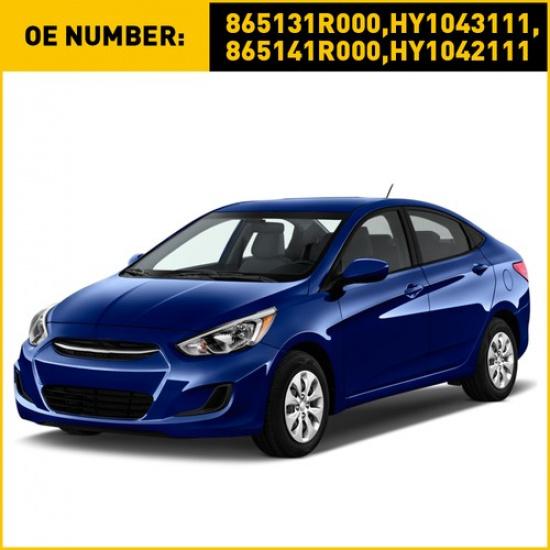 Подходит для Hyundai Accent 2012-2017 Кронштейн бампера Левый и Правый 2 шт. Передний Пластик