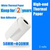 Thermal Printing Paper 57X30mm Mini Printing Sticker for Mini Thermal Printer