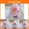 Cute Cartoon Capybara Keychain Plush With Bubble Blowing Fun Backpack Accessory