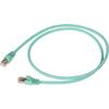 Патч-корд Corning Cat6A STP, 10 м, Сине-зеленый, VOL-6ASFL-L10-TL