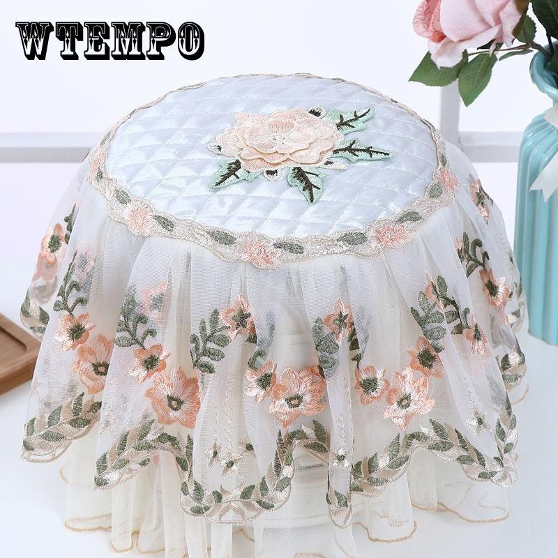 Круглая пасторальная крышка для рисоварки Полотенце Крышка для рисоварки Полотенце Крышка для электрической плиты Многофункциональный чехол Полотенце Кружевной пылезащитный чехол для электроприбора