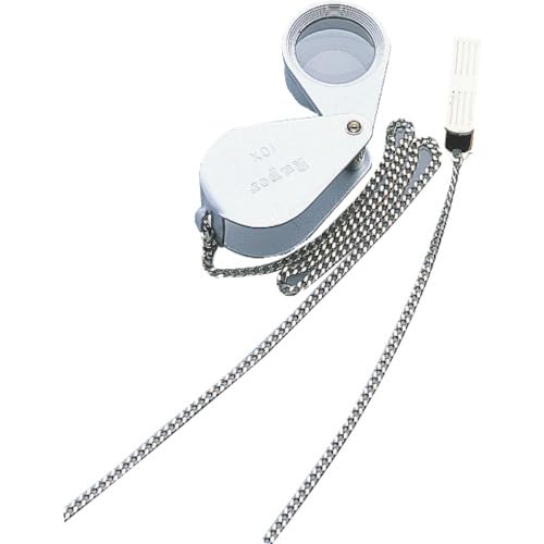 Shinwa Измерительная лупа I Высокое увеличение Тип для хранения 10x с цепочкой 75765