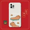 Мультяшный чехол для телефона с капибарой для iPhone 14 11 12 13 Mini Pro Xs Max 8 7 6 6S Plus X XR, однотонный чехол конфетного цвета