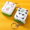 Кошка Маджонг Голосовой Брелок Панда Маджонг Ключ Хранение Держатель Украшения Дома