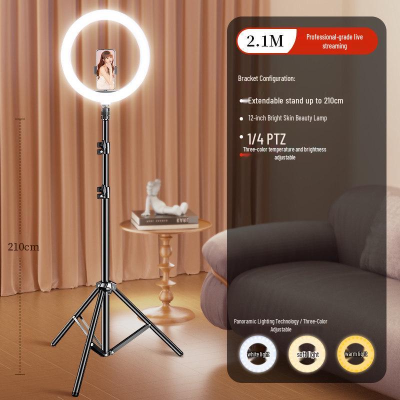Desktop Fill Light for Streamers and Beauty Photography - Ideal for Indoor Selfies and Live Broadcasts