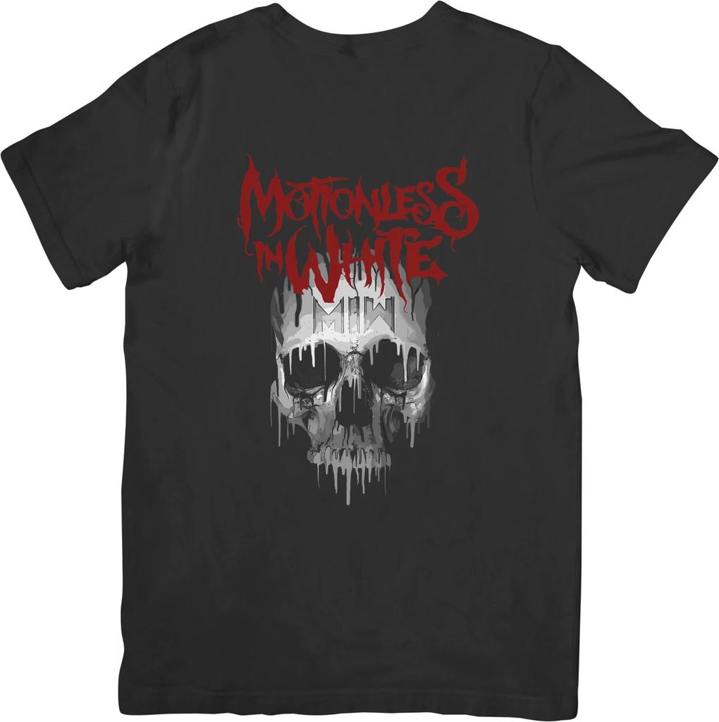 Motionless in white Music Rock Fit for Men & Women Quality Cotton T-Shirt Black