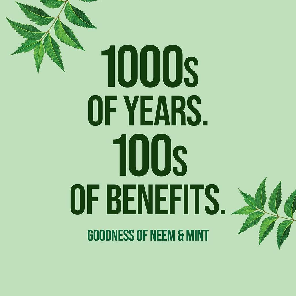 Зубная паста Neem Active 200 г со сверхмягкой зубной щеткой | Натуральный ним и кальций для ухода за полостью рта | Антибактериальная защита и мятное свежее дыхание