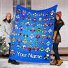 Personalized Custom Name Blanket - Brawl Stars Print Design,Blanket for Sofa,Bed,Travel,Camping - Soft and Warm, Great Gift