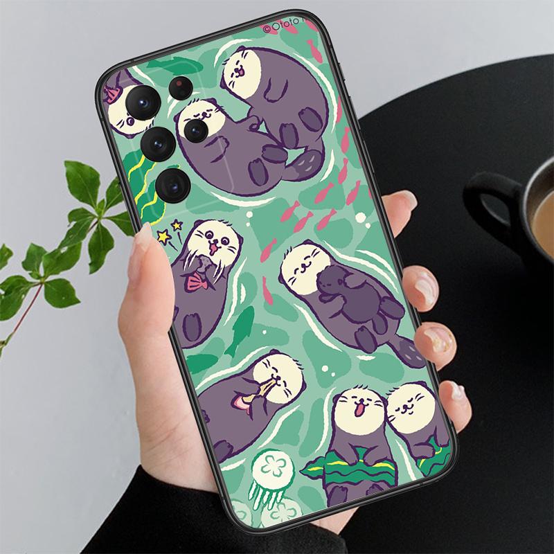 otter Phone Case For Samsung A17 A55 A16 A56 A35 A15 A53 A54 A33 A34 A25 A05S A52 A52S A07 A26 A06