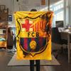 Барселона, фланелевое одеяло с узором, Высококачественное, Удобное для всех сезонов, Декор для дома, Тепло и уют, Идеально для подарков.