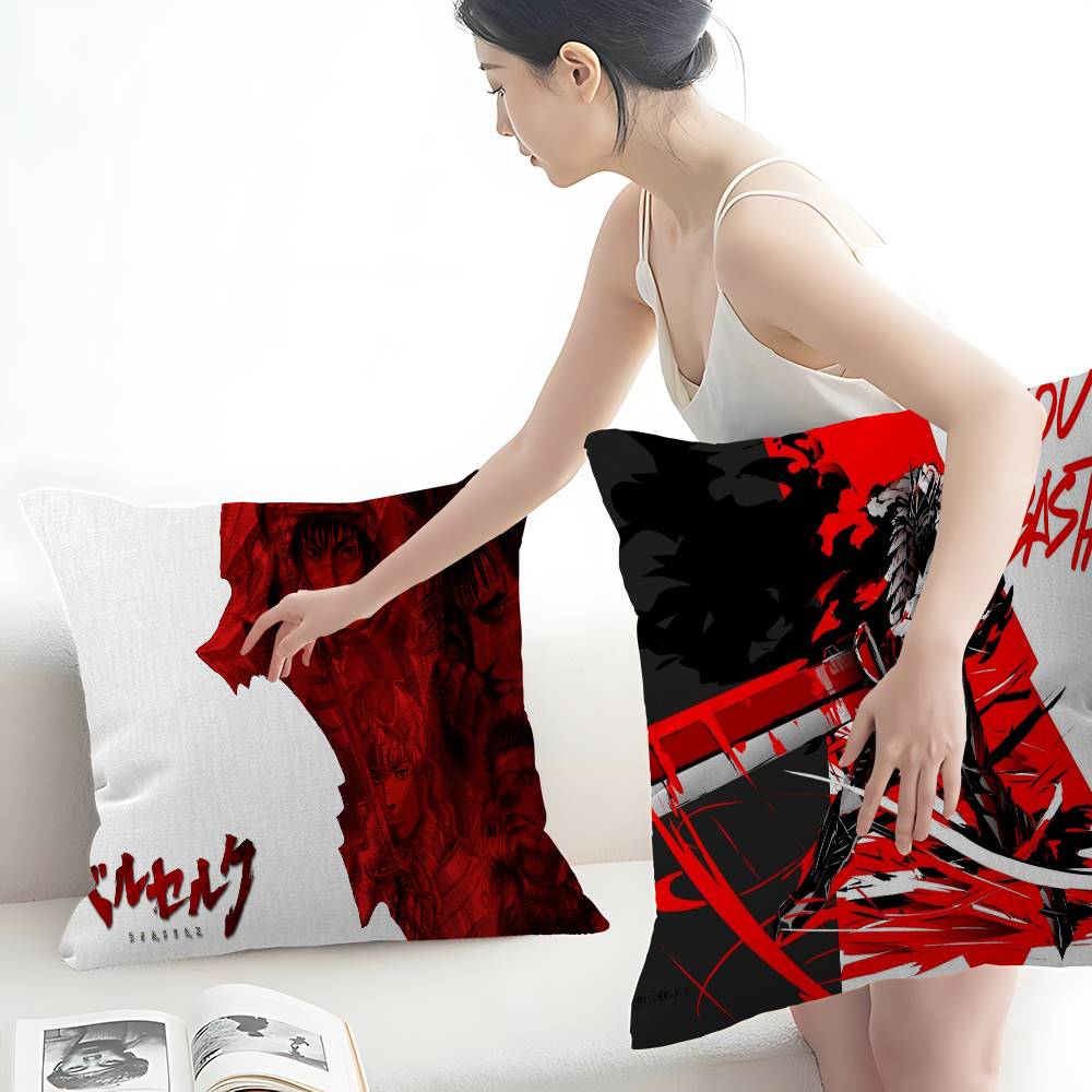 B-Berserk Guts Pillow Gift Home Office Decoration Pillow Bedroom Sofa Car Cushion Coverpillow Case