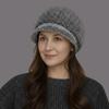Winter Women's Warm Wool Duckbill Beret: Cozy, Thickened, Cold-Proof Knit Hat for Middle-Aged and Elderly.