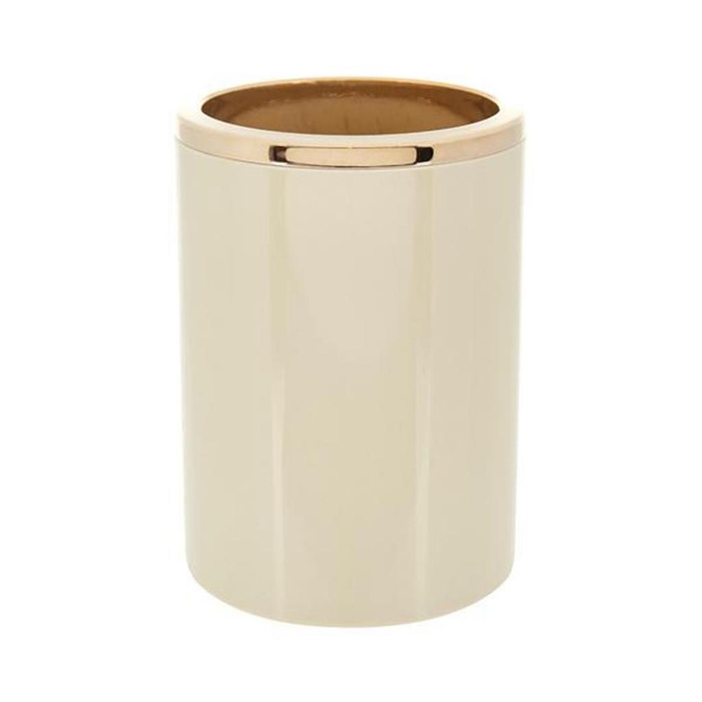 Primanova Leno Набор для ванной комнаты из 5 предметов с золотым покрытием, бежевый