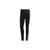 3-Stripe High-Rise Long Tights For Running And Training Women Bottoms Black DU2040